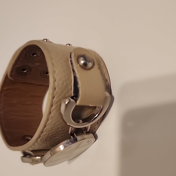 tan monogramed  letters gpe leather bracelet - Picture 3 of 3